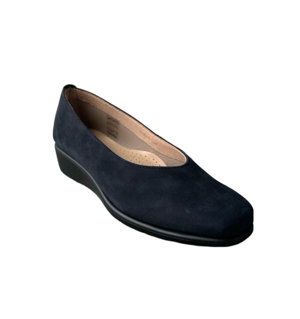 SC5647 French Navy Suede Skimmer Fashion