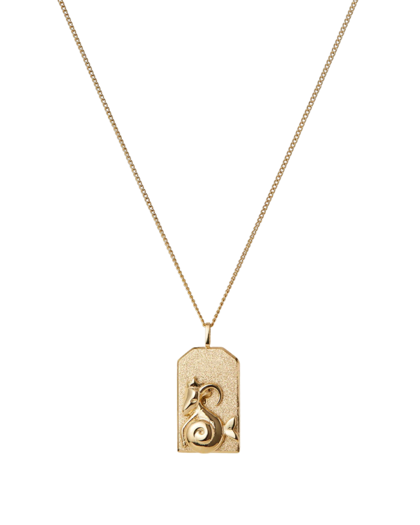 Zodiac Pendant Necklace - Gold Discount