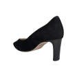 106702 Black Suede Pump Hot on Sale