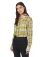 Melanie Silk Shirt - Blazing Yellow Sale