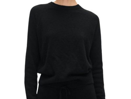 Cashmere Easy Sweatshirt - Black Cheap