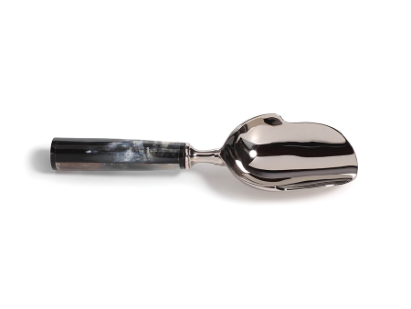 Polished Nickel Ice Scoop with Horn Handle Sale