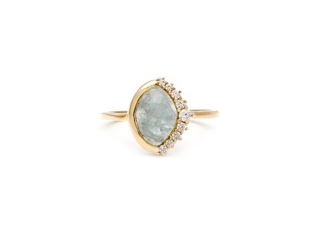 Anni Pave Crescent Ring Discount