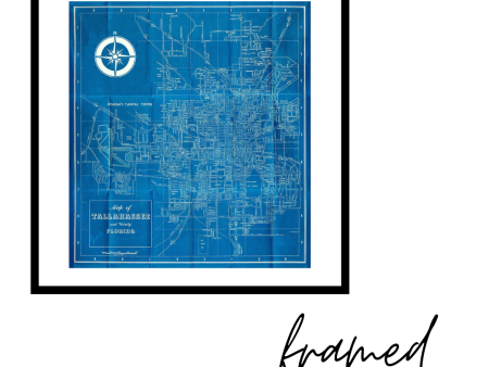 Tallahassee MERA Map- Framed Online Sale