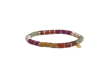 Grace Gold Stripe Stretch Bracelet - Port Hot on Sale