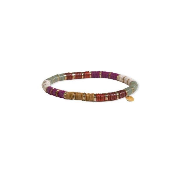 Grace Gold Stripe Stretch Bracelet - Port Hot on Sale