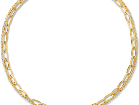 Arden Double Chain Toggle Necklace- Ellie Vail Online now