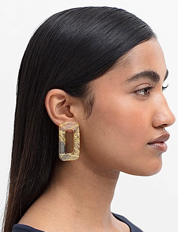 Glas Gold Earrings For Cheap