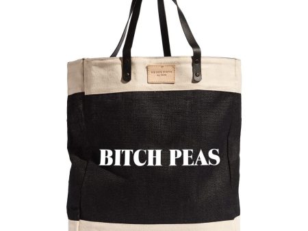 Large Market Bag - B*tch Peas on Sale