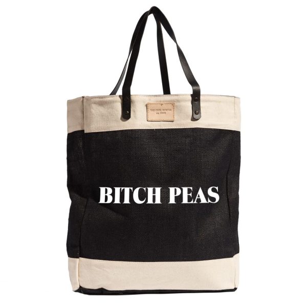 Large Market Bag - B*tch Peas on Sale