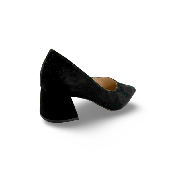 104502 Kim Black Suede Pump Hot on Sale