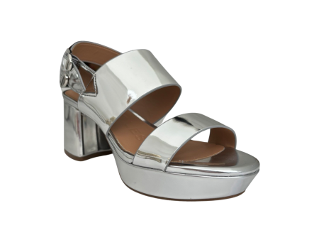 Camera Silver Metallic Sandal on Sale