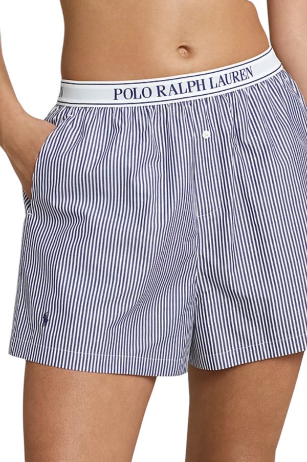 Sleep Boxer with Logo - Stripe Hot on Sale