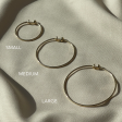 Large Icon Hoops - Gold Cheap