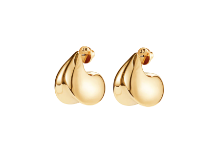 Nouveau Puff Earrings - Gold Online now