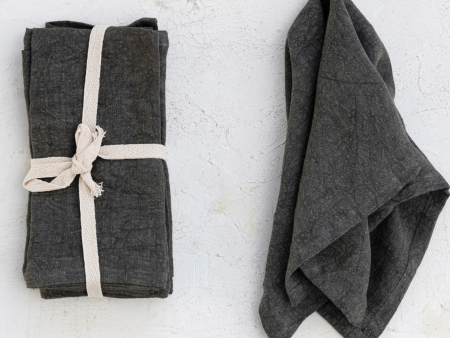 18  Square Stonewashed Linen Napkins Online Sale