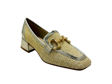 Serenity Beige Loafer Heel For Discount