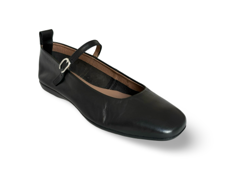 A86101 Black Maryjane Ballet Flat Hot on Sale