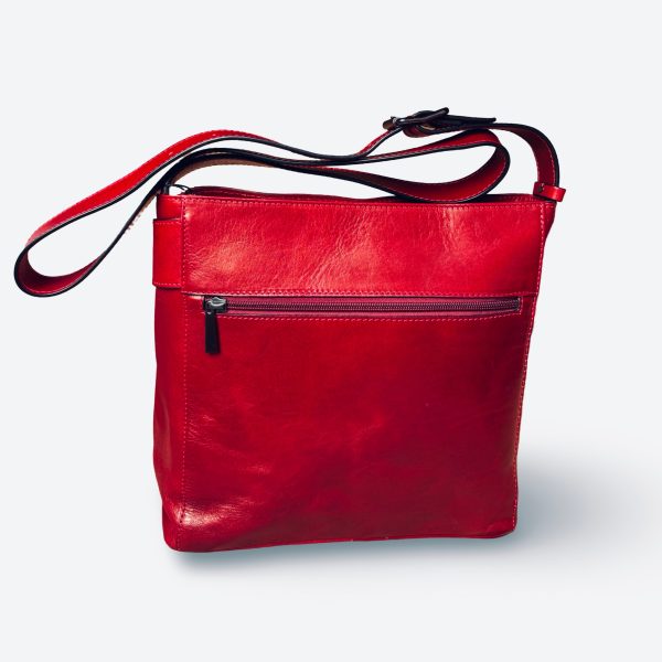 9403444 Vittoria Red Leather Bag Online Sale