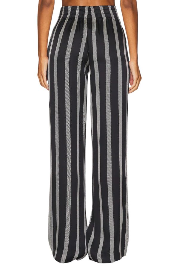 Soto Pant - Black Herringbone Stripe Online now