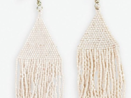 LEXIE Cream Fringe Earrings Cheap