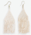 LEXIE Cream Fringe Earrings Cheap