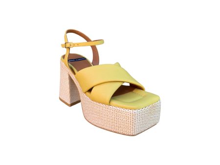 23092 Yellow Platform Sandal Online Hot Sale