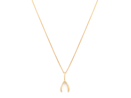 Wishbone Necklace - Gold Online