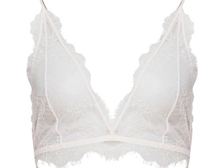 Delicate Lace Bra - Pink Nude on Sale