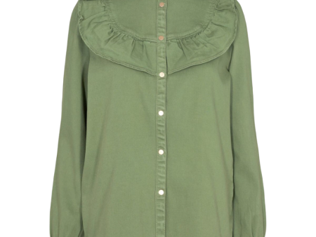 Silke Blouse - Green For Cheap