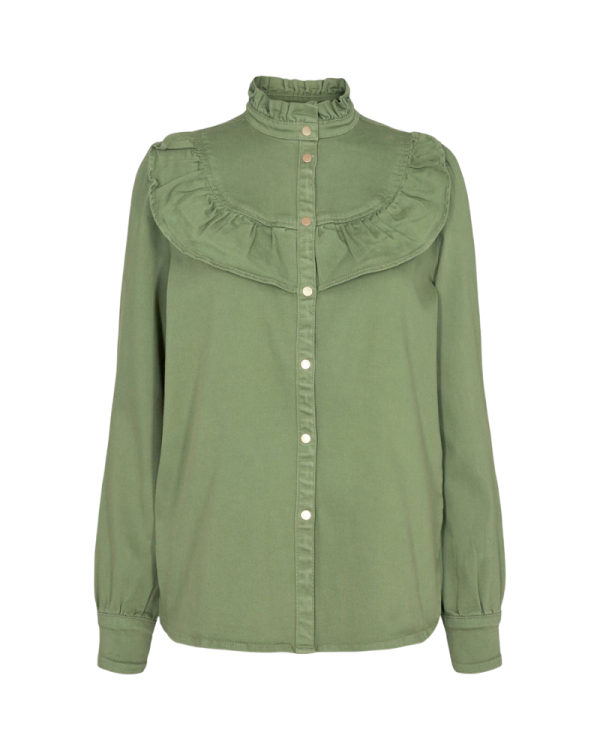 Silke Blouse - Green For Cheap