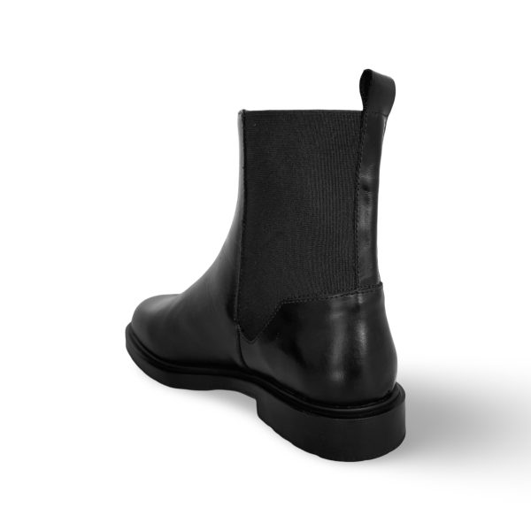 B9132 Black Leather Boot Supply