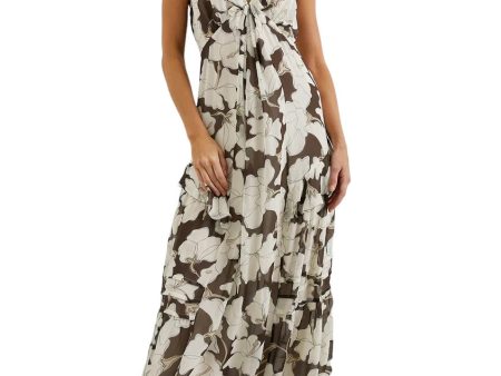 Boa Dress - Mocha Floral on Sale