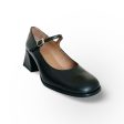 H5711 Black Leather Maryjane Pump For Discount