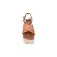 23092 Brown Platform Sandal Discount