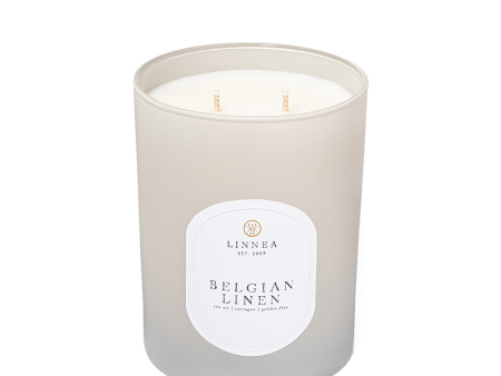 Linnea Belgian Linen Candle Online now