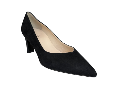 106702 Black Suede Pump Hot on Sale