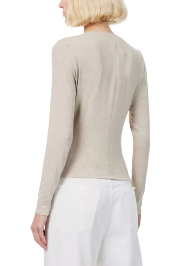 Slinky Long Sleeve Rib Henley - Oatmeal Heather Fashion