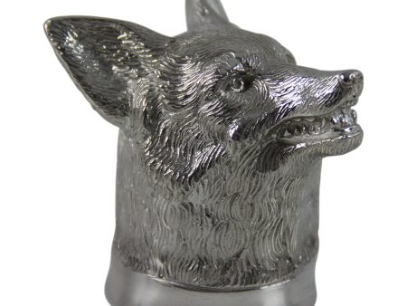 Fine Quality English Pewter Fox Head Jigger Online Sale