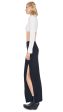 Side Slit Long Skirt - Black Cheap