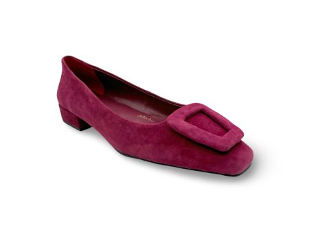 BR5115 Burgundy Suede Flat Online