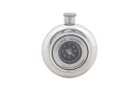 Working Compass Flask English Pewter For Cheap