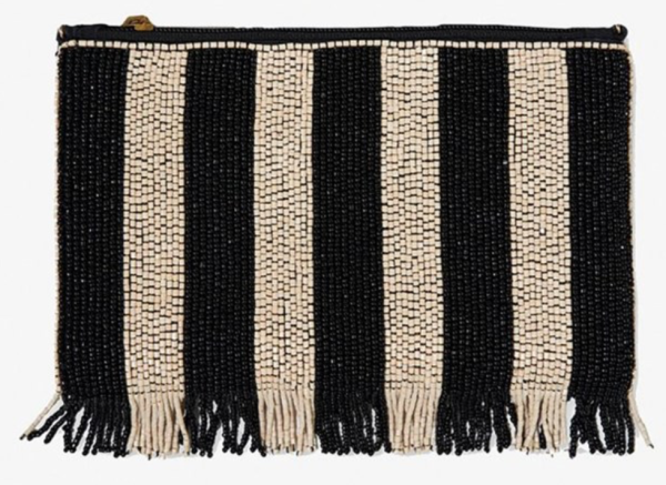 MARGARET Black Ivory Beached Clutch Fashion