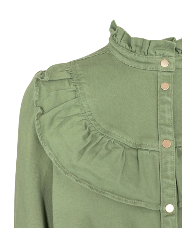 Silke Blouse - Green For Cheap