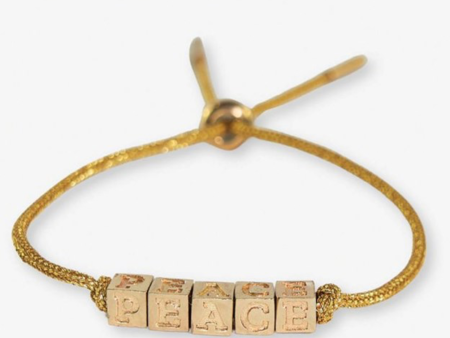 Gold Peace Bracelet Online Hot Sale