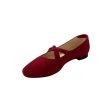 235531 Red Suede Flat For Sale