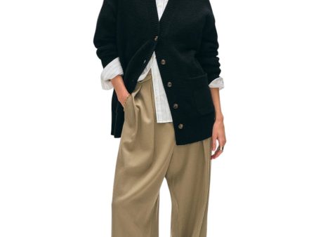 Cashmere Luxe Pocket Cardigan - Black on Sale