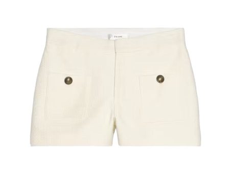 Patch Pocket Trouser Short - Cream Discount