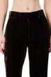 Crop Flare Velvet Trouser - Espresso Online Hot Sale