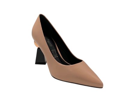 Eva Blush Leather Pump Sale